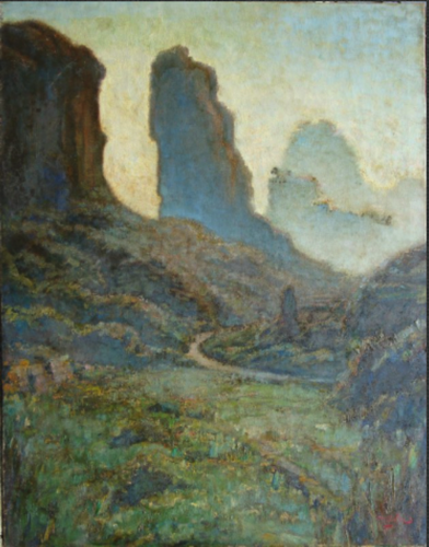 Oil on canvas - After conservation -  Treatment for active fungus